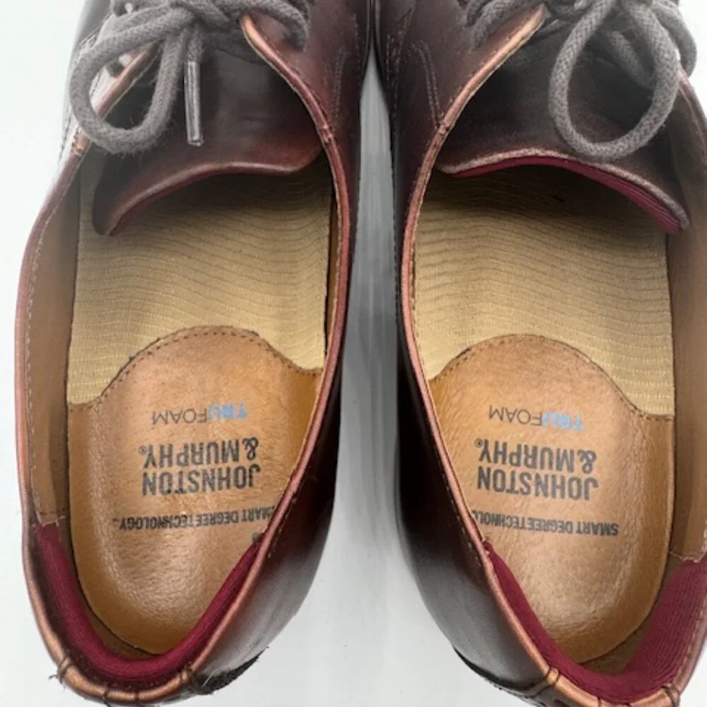 Johnston & Murphy Men's Conrad 2.0 Mahogany Full Grain Size 9M